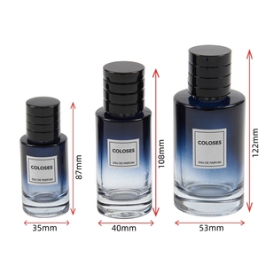 Toptan lüks 30ml 50ml 100ml cam pompa püskürtücü ve kutu ile parfüm şişeleri yüksek kalite doldurulabilir - Product Image 1