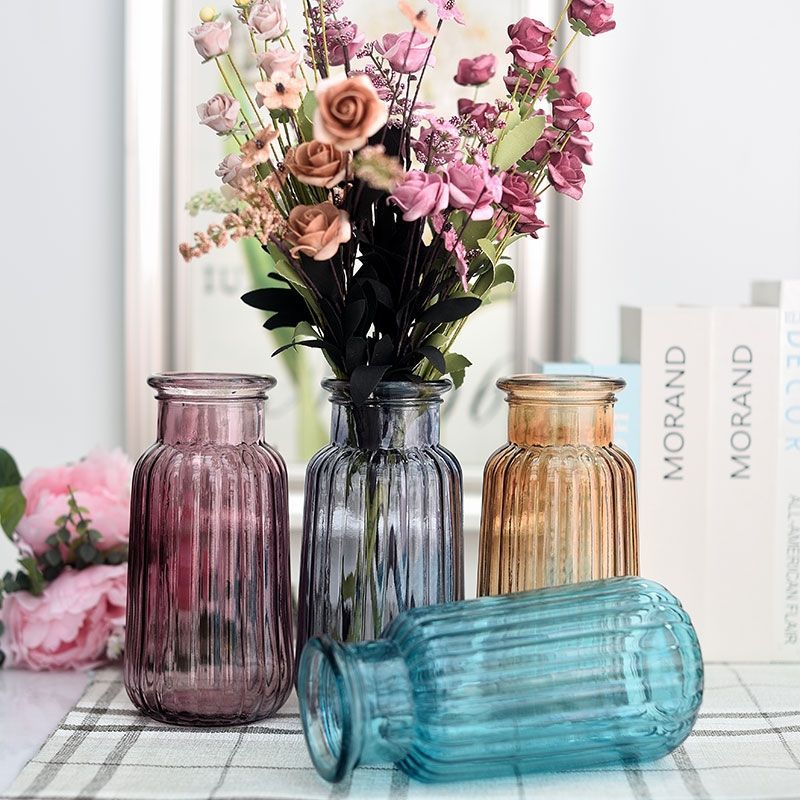 Factory Produced Wholesale Glass Flower Vase for Home Decor