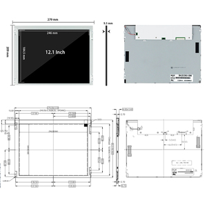 BOE 12.1 ''800x600 LVDS 20 pin Display LCD pannello di controllo macchina automazione BA121S01-200 modulo LCD da 12.1 pollici - Product Image 2