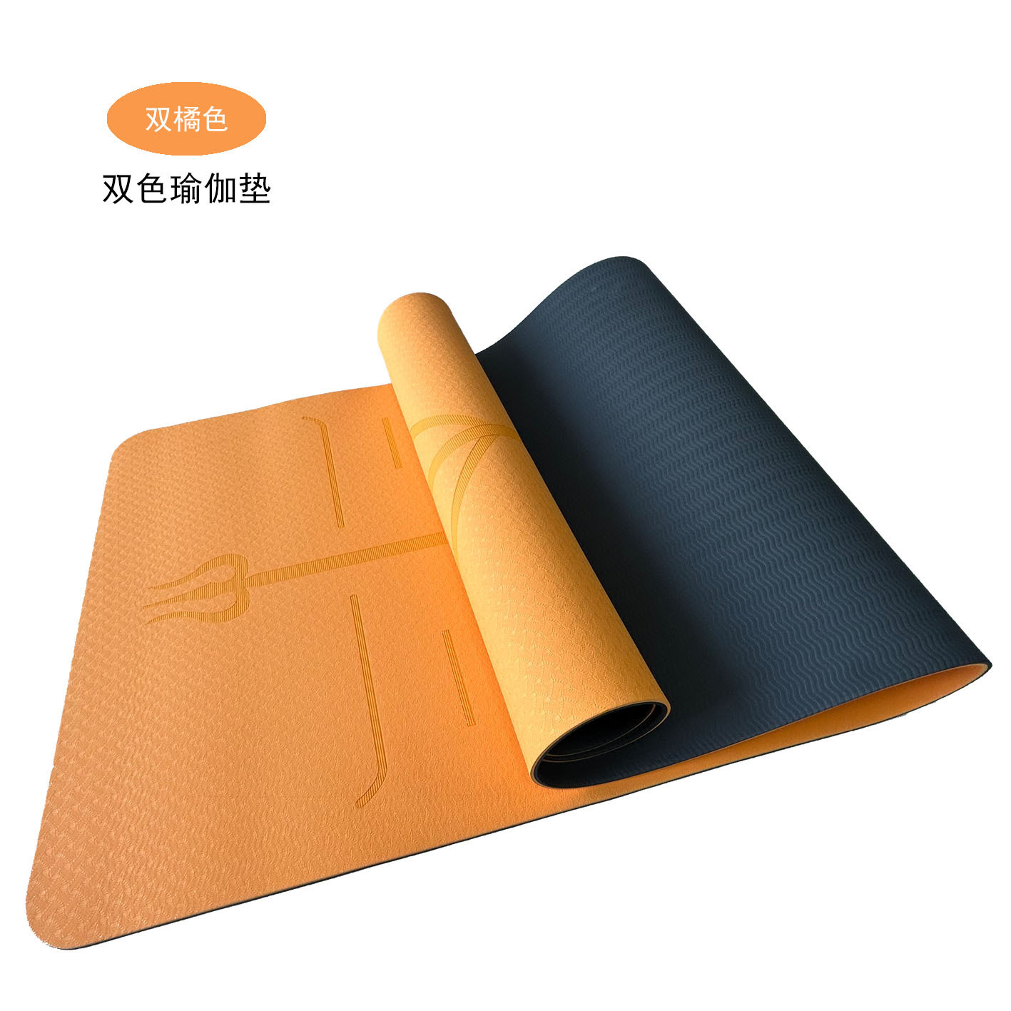 Double orange-orange et noir