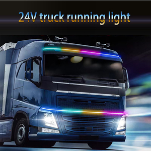 ไฟวิ่งกลางวัน LED 24V สำหรับรถบรรทุก1/1 2/1.5/1.8/2/2.4ม. แถบไฟ LED สีสันสดใสสำหรับแสงบรรยากาศรถบัส - Product Image 2