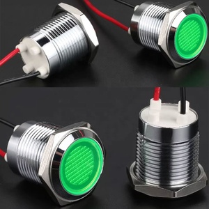 JWK16CSXHD-15 LED Waterproof Power Indicator <strong>Light</strong> with Cable 15cm 3V 5v <strong>6V</strong> 12v 24v 110V 220V <strong>16mm</strong> Metal Signal <strong>Light</strong>