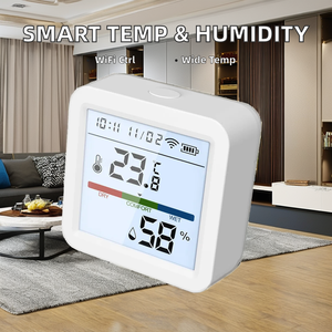Tuya WiFi Smart Home Thermometer Hygrometer Customized ODM &amp; OEM Single Use Wireless <strong>Temperature</strong> Humidity <strong>Sensor</strong> App <strong>Controlled</strong> - Product Image 2