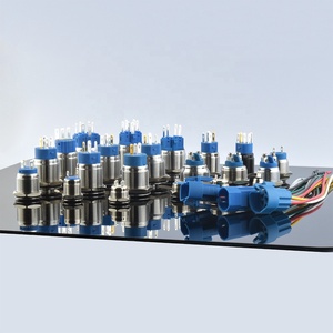 Wasserdichter IP65-Verriegelungs-/Moment taster schalter 220V ein AUS Schwarz Metall beleuchtete rechteckige Drucktasten schalter - Product Image 5