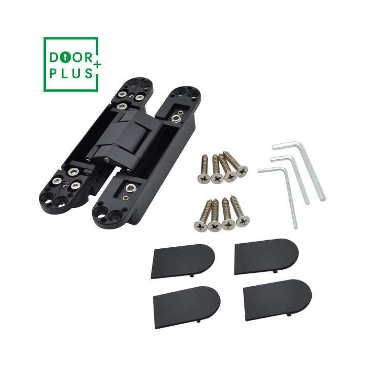 Doorplus 3D Adjustable Invisible Door Hinge door Hinges Stainless Steel Black Door Hinge