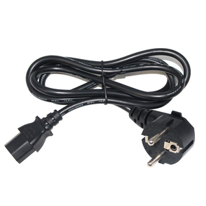 H05vv-f 3c * 0.75/1.0/1.5mm2 dik açı avrupa Ac tak 3 Pin Iec C13 Pc güç kablosu kablosu 220 Volt - Product Image 1