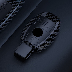 <strong>For</strong> Benz A-Class B-Class C-Class E-Class R-Class CLA-Class CLS-Class Electroplated TPU Carbon Fiber Pattern <strong>Key</strong> Protective Cover - Product Image 2