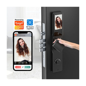 Cerradura de puerta de pantalla Digital de vídeo CNC con intercomunicador, cámara Tuya, reconocimiento de vena de Palma facial, cerradura inteligente para puerta de puerta - Product Image 6