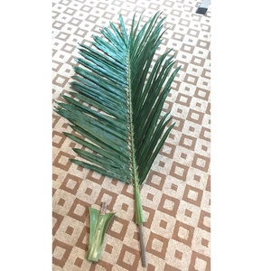 Toptan yüksek kalite 1.5m yükseklik yapay palmiye yaprağı plastik yapay palmiye ağacı yaprakları