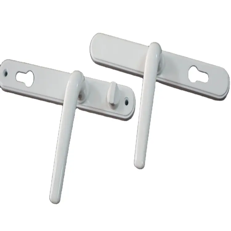 China Factory Customized Euro Profile Security Exterior White Aluminum Door Handle lever