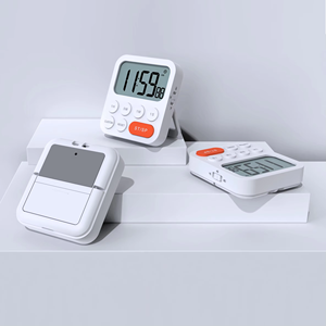 Timer da tavolo con funzione di reimpostazione con clic a doppia temporizzazione Display LCD a tempo regolabile 1H/5M/1H/1S prese per misurare gli strumenti di analisi - Product Image 6