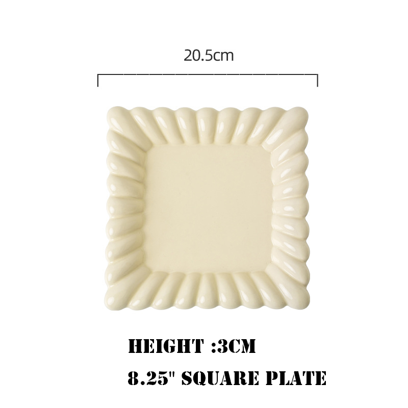 Tarte au fromage 8,25" - Assiette carrée