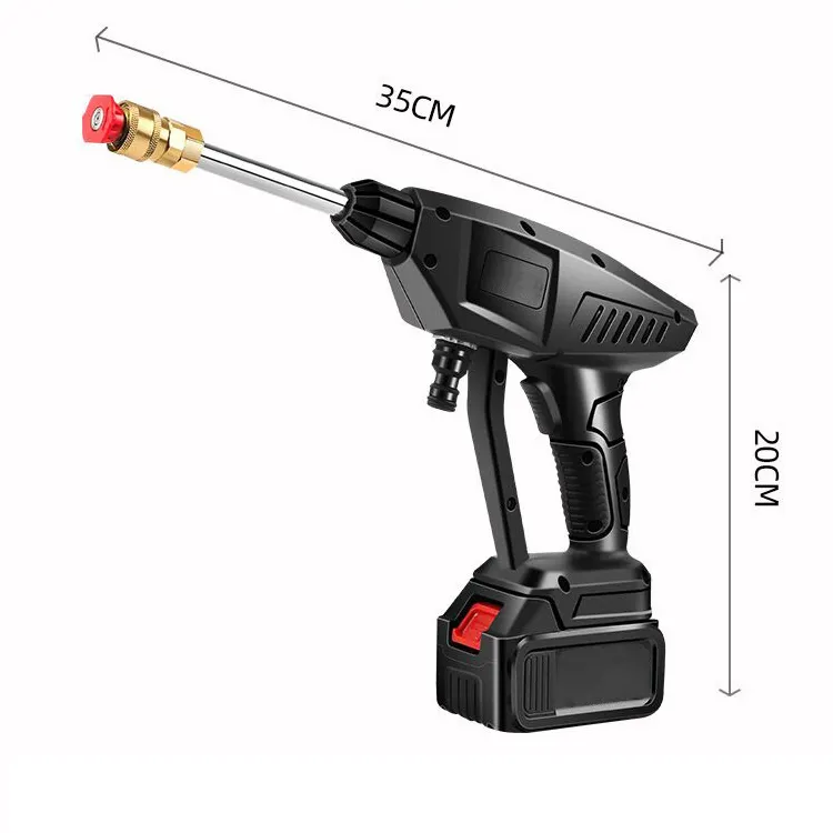 Schuim Wasstraat Hoge Druk Water Pistool Auto Power Hoge Druk Lithium Batterij Draadloze Auto Wasmachine