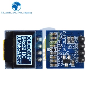 TZT 0,49 Zoll OLED-Display LCD-Modul Weiß 0,49 "Bildschirm 64x32 I2C IIC-Schnitts telle SSD1306 Treiber für Arduino AVR STM32