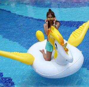 2021 nuovi grandi supporti per unicorno arcobaleno giallo cavalli volanti galleggiante per piscina scarichi galleggianti gonfiabili in PVC galleggiante per piscina - Product Image 3