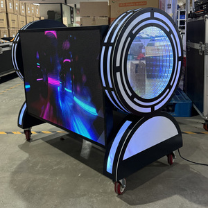 Indoor Metal Light Table DJ Booth With LED Screen RGB <strong>Control</strong> Pixel for Night Club Shows DJ Bar <strong>Display</strong> - Product Image 3