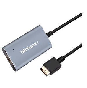 适用于PS2 PS1 PlayStation 1/2游戏机的Bitfunx PS2至HDMI兼容视频转换器适配器，带RGB至YPbPr开关电缆 - Product Image 1