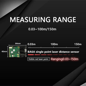 Hochgenaue Phasen verschiebung Langstrecken-Industrie 150m Genaue kontinuierliche TTL-Digitalausgang-Laser-Entfernungs mess sensoren - Product Image 6