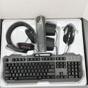 高品質5in1有線ゲーミングバックライトキットコンボゲーミングキーボードマウスヘッドセットマウスパッドスピーカーセットF1 - Product Image 5