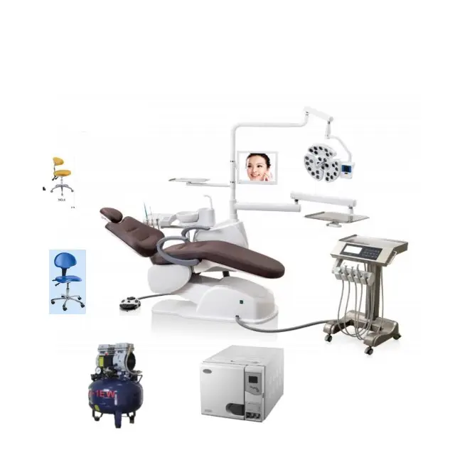 Dentale impianto dentale sedia con compressore d'aria e autoclave