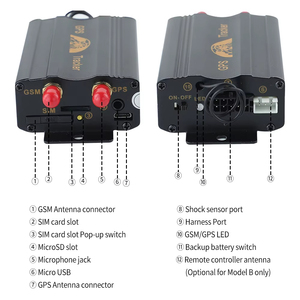 COBAN BAANOOL-sistema de seguimiento GPS para coche, rastreador de GPS-103A en tiempo real, GPRS, GSM, aplicación Android, SMS - Product Image 6