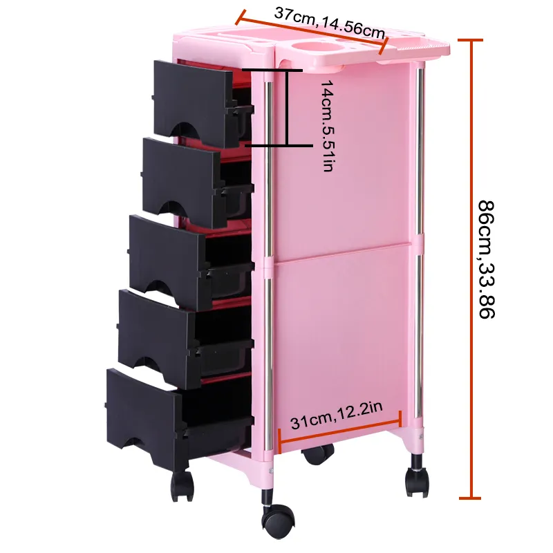 High Quality Factory Hot Sale 2021 drawer mobile hair salon trolly beauty tool trolley cart