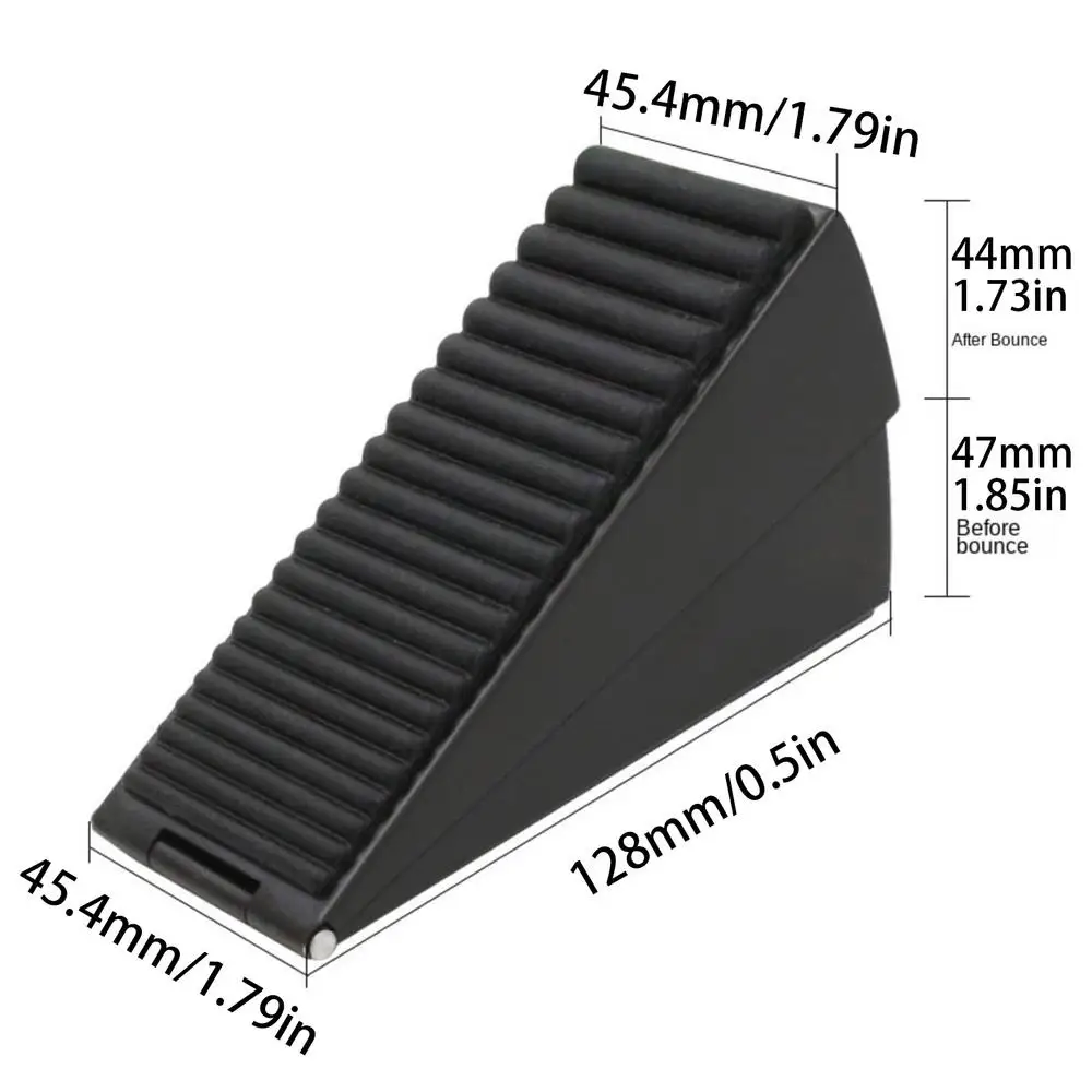 Bouchon de porte à ressort 304 (noir mat)