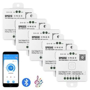 Controller di illuminazione per la casa intelligente SP635E manuale PWM RGB CCT RGBW LED 5-24V musica a colori singoli o doppi e Dimmer abilitato per App - Product Image 6
