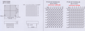 Желтый цвет 1,5 дюймов 8x8 точечный матричный светодиодный модуль дисплея - Product Image 5
