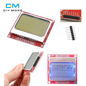 Módulo de pantalla LCD, adaptador de retroiluminación Blanco/azul, PCB 84x48 84x84 para Nokia 5110, pantalla para Arduino