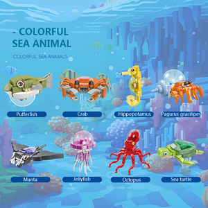 JIESTAR 2025 New Construction Building Block Set Sea Animal Model <strong>Toy</strong> for Children Light &amp; Cheap DIY Plastic <strong>Toy</strong> with Promotion - Product Image 2