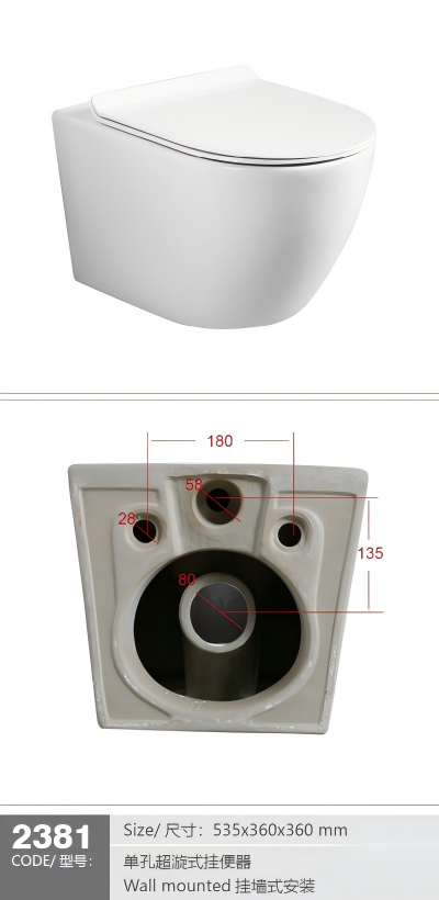 wall hung water closet toilet(not intelligent)