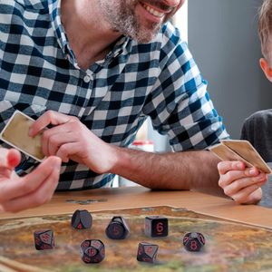 Özel 15-Piece çokyüzlü zar Set D3-D100 reçine el yapımı rpgmtg kurulu zar oyunları için DND rol oynayan promosyonlar - Product Image 6