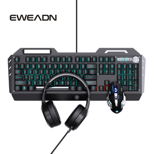Dedicado e-Sports Computadora con cable Juego de tres piezas Juego Teclado mecánico Ratón Auriculares