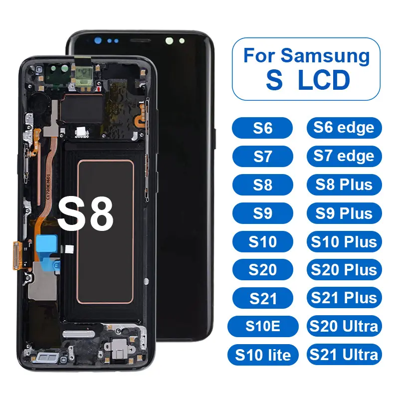 Per schermo Samsung per Samsung S8 S8 Plus S9 Plus S10 S20 S20 Ultra Touch Screen sostituzione originale per Samsung LCD