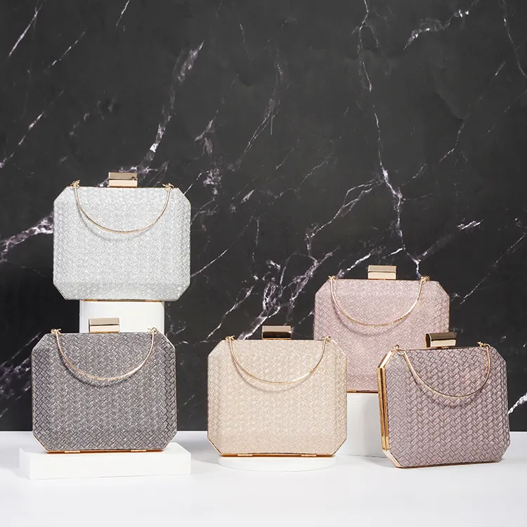 Neuankömmlinge Modestil gewebtes Muster Mini Bling Clutch Bag Luxus Clutch Bag Damen Abend taschen