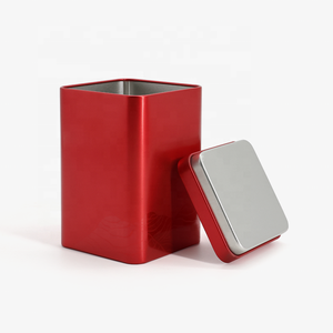Bán buôn tùy chỉnh vuông quà tặng trà cà phê đóng gói container có nắp đậy kim loại tin có thể - Product Image 4