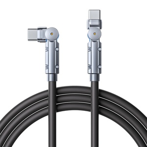 180อเนกประสงค์ ° ซิลิโคนชาร์จเร็วสายดาต้าชนิด C ใช้ได้กับ Huawei, สำหรับ Apple และโทรศัพท์มือถือชาร์จแบบสองในหนึ่งเดียว - Product Image 6