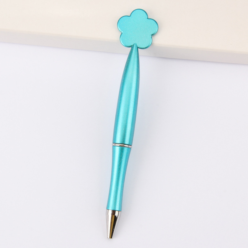 Bullet type 1.0 - 49-pearl blue flower pen