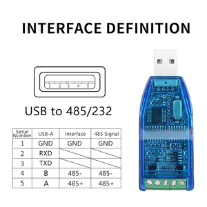 USB-RS485RS232コンバーターUSB2.0〜RS-485 RS-232シリアルポートアダプター (Modbus用CH340チップ付き) - Product Image 5