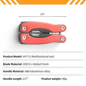 Portatile Mini 11 in 1 pinze multiutensile da esterno con apripista cacciaviti - Product Image 6