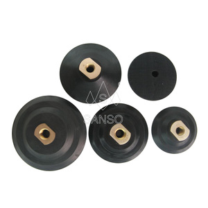 Rubber Back <strong>up</strong> Holder Backing Plate with M14 or 5/8&quot;-11 Thread for Hook and Loop Polishing <strong>Pads</strong> - Product Image 4