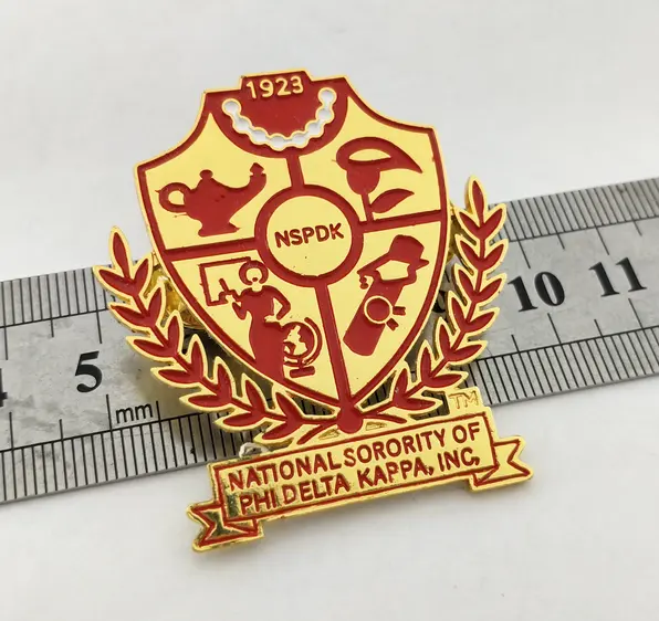 4.5x 4cm High quality NSPDK Phi Delta Kappa Brooch pin