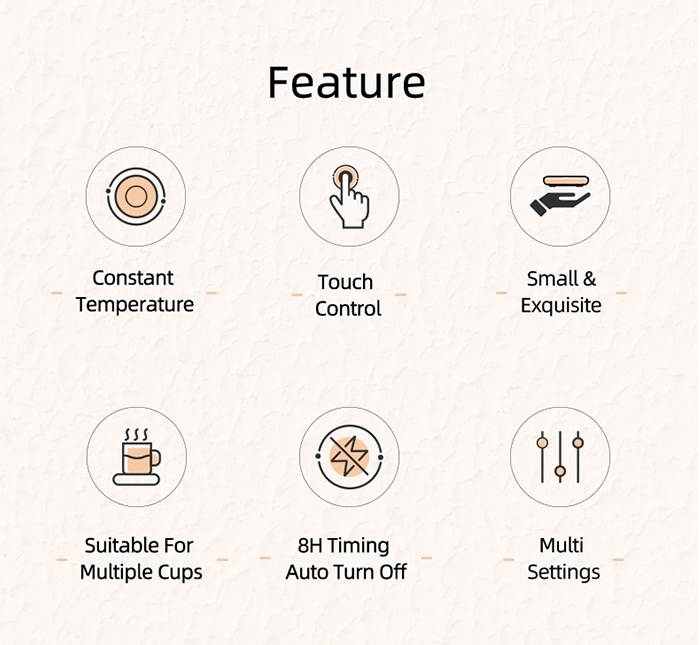 OEM coffee 4 modes constant temperature cup heater