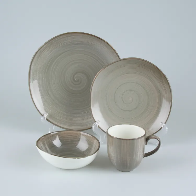 Assiettes peintes à la main, ensemble de vaisselle en céramique, vaisselle de Style japonais asiatique, assiettes, bols, tasses, porcelaine, pièces