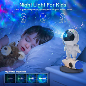 Roket astronot Galaxy lazer projektör yıldız gece lambası zamanlayıcı ve akıllı APP ve uzaktan bulutsusu alanı ile projektör ışık - Product Image 4