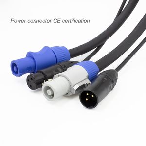 混合电缆DMX512电源开关信号组合3针5针公公电源适配器1m-2m长度，用于舞台照明移动头音频 - Product Image 2