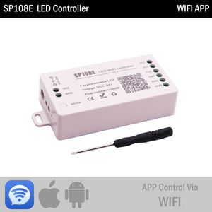 WS2812B WS2811 светодиодные пиксели светодиодные ленты контроллер DC5-24V SP105E SP107E SP108E SP110E кровь/WIFI/Музыка Смарт аппарат управления светодиодным освещением - Product Image 5