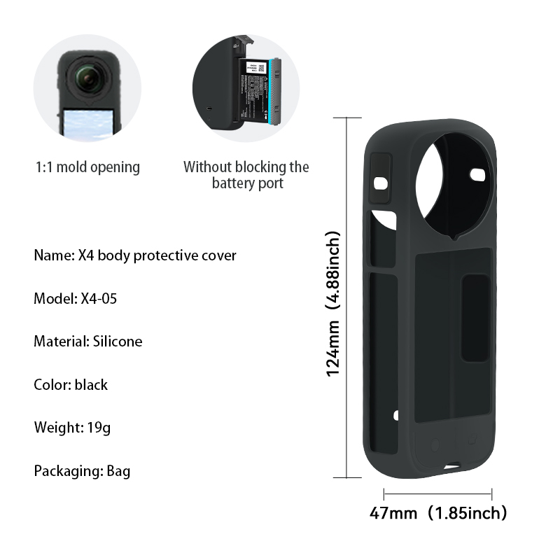 Funda protectora para el cuerpo Insta360 X4