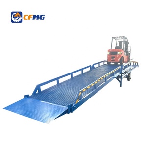 CE ISO Approved 6-15ton Adjustable Height 1.1-1.8m <strong>Container</strong> Forklift <strong>Unloading</strong> Dock Yard Hydraulic Mobile <strong>Loading</strong> Ramp - Product Image 2